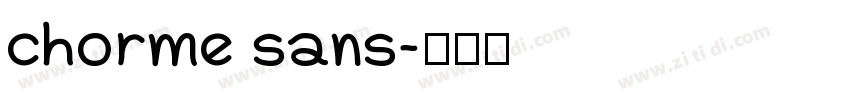 chorme sans字体转换